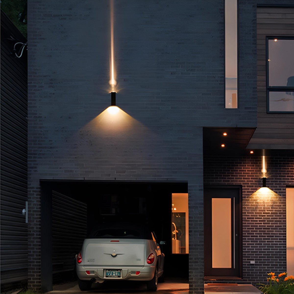 Projecteur mural extérieur LED moderne étanche à faisceau montant et descendant