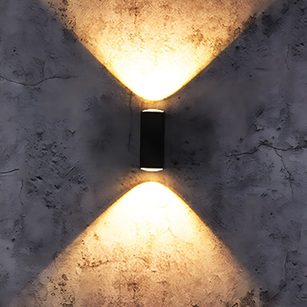 Projecteur mural extérieur LED moderne étanche à faisceau montant et descendant