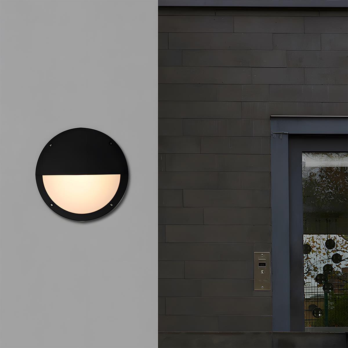 Lumière de porche ronde LED extérieure étanche