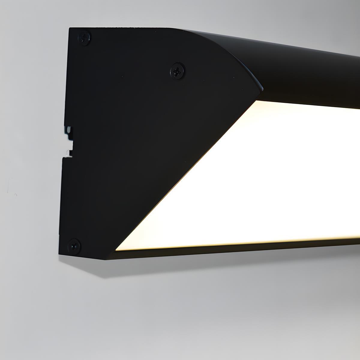 Lumières LED étanches noires pour extérieur, éclairage de porche, lumières murales extérieures