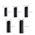 Luminaires muraux extérieurs rectangulaires étanches haut et bas