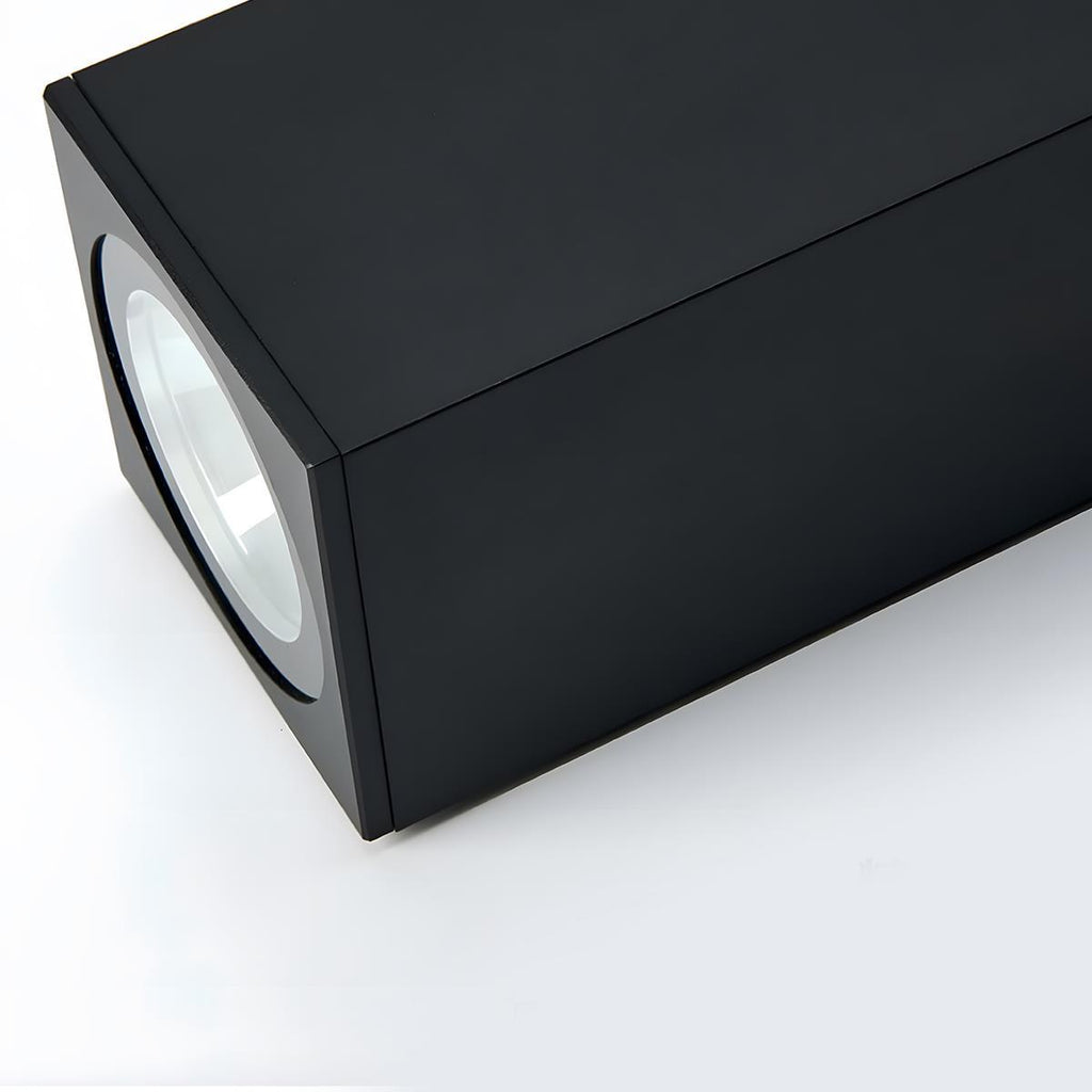 Luminaires muraux extérieurs rectangulaires étanches haut et bas