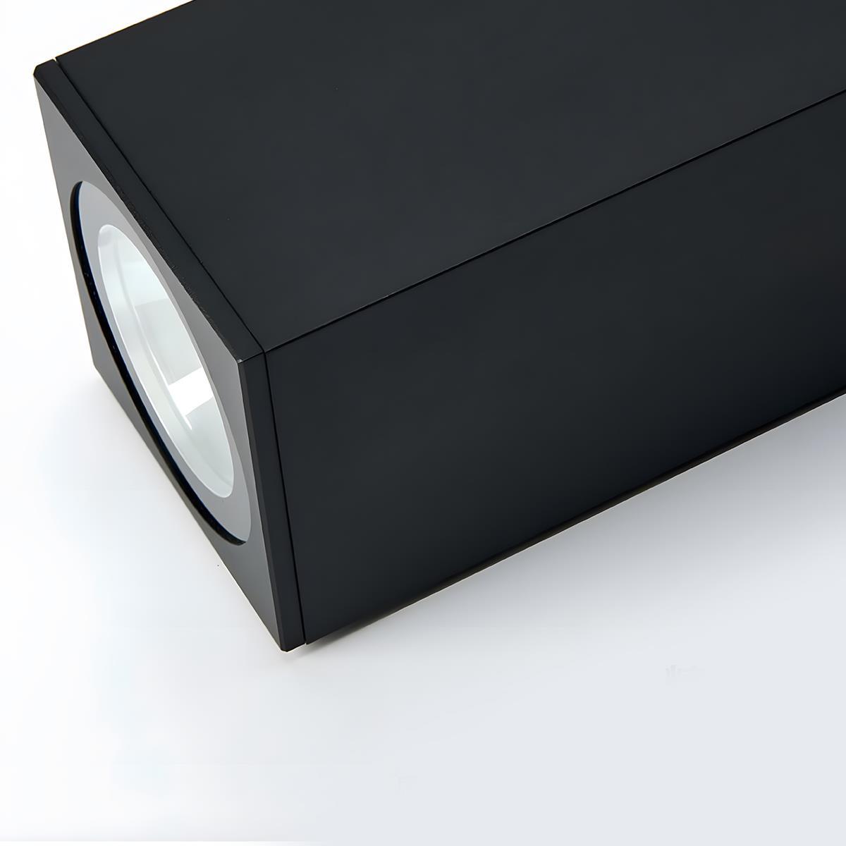 Luminaires muraux extérieurs rectangulaires étanches haut et bas