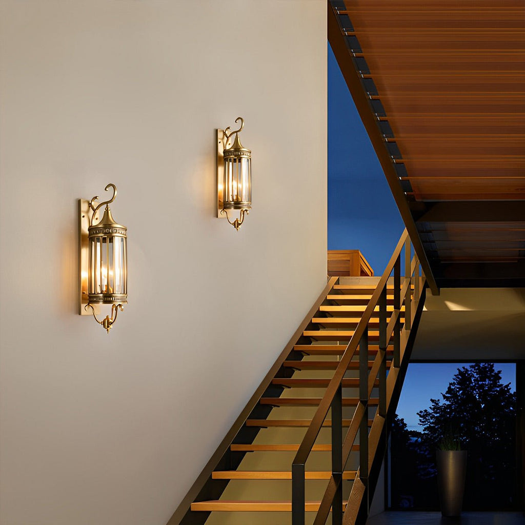 Lampe Murale Extérieure Vintage Étanche LED de Style Mi-Siècle