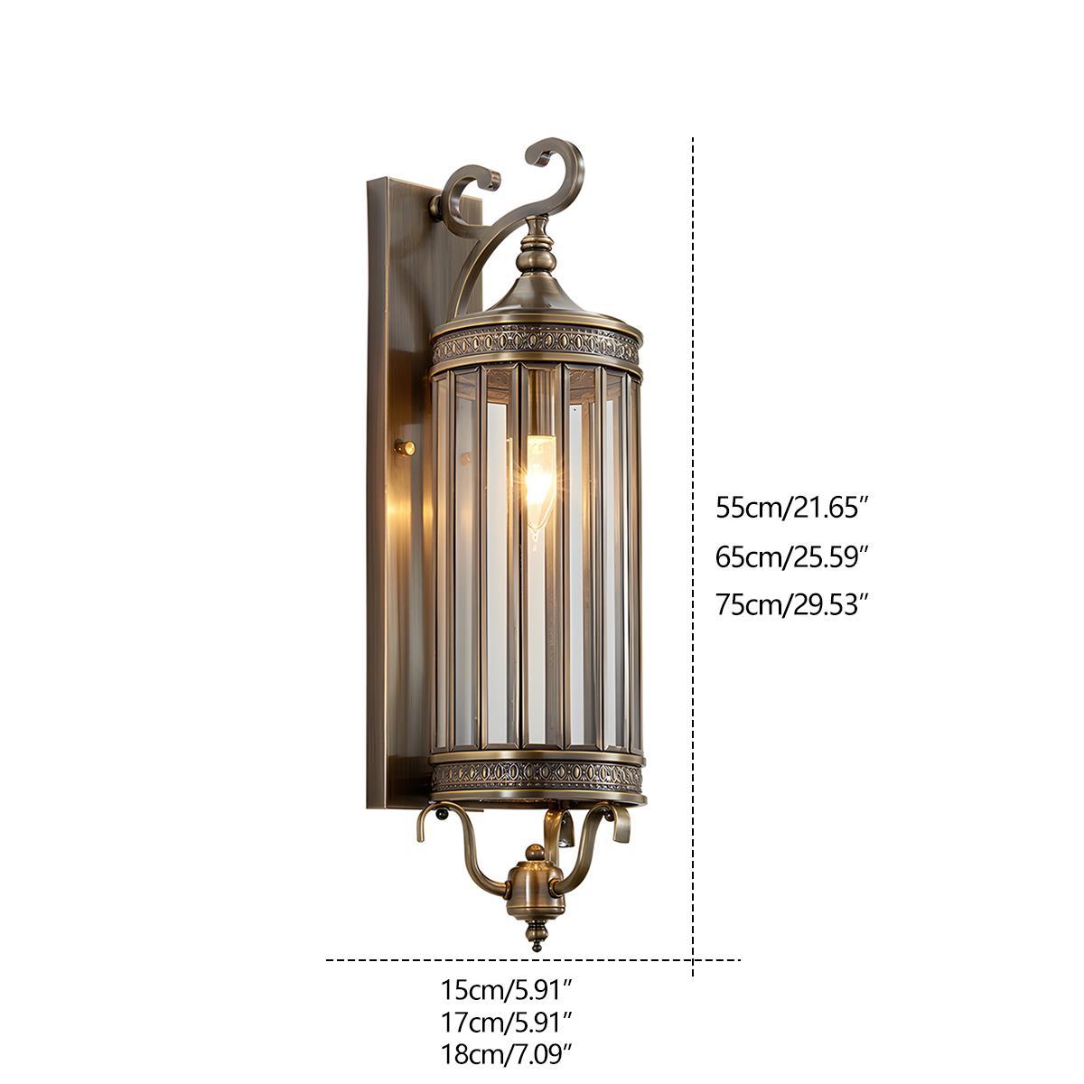 Lampe Murale Extérieure Vintage Étanche LED de Style Mi-Siècle
