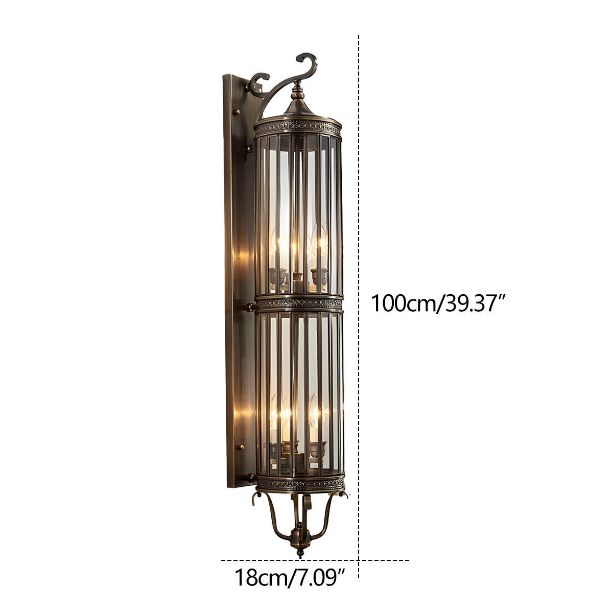 Lampe Murale Extérieure Vintage Étanche LED de Style Mi-Siècle