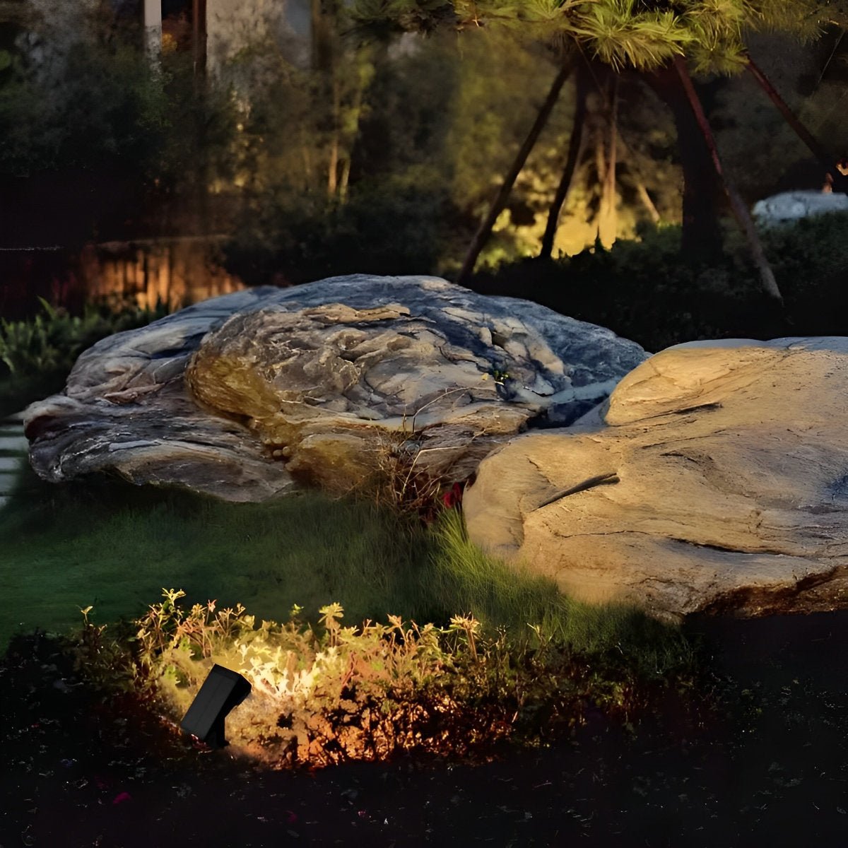 Projecteur de paysage moderne étanche à LED solaire ajustable