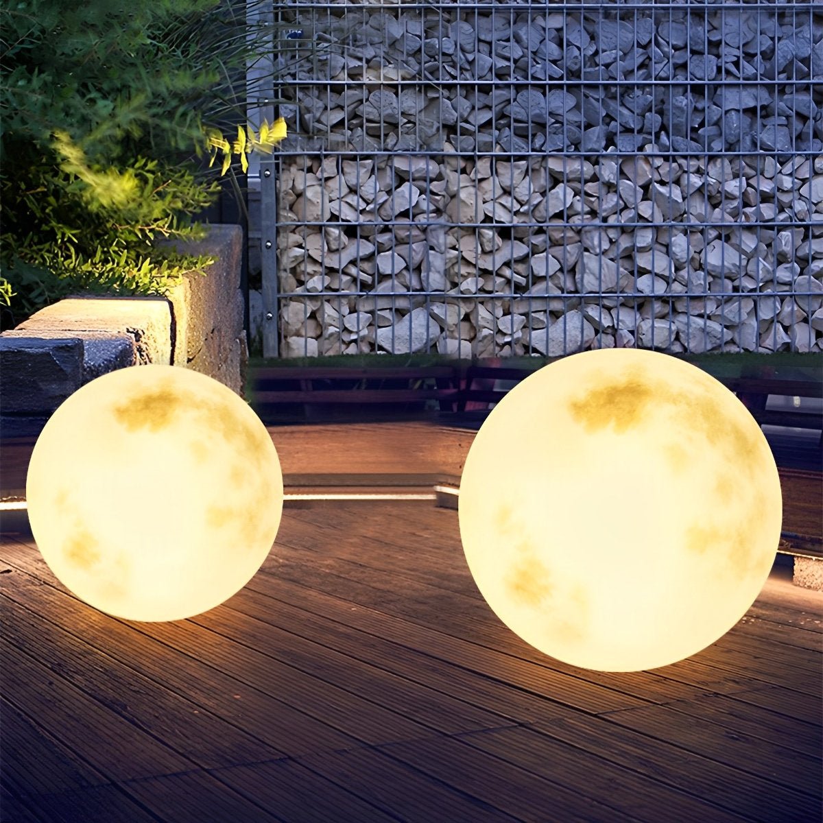 Lampes de Jardin Solaire Étanches en Forme de Lune