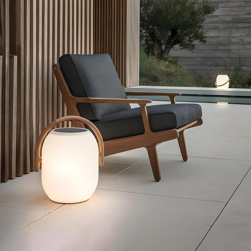 Lampe Lanternes de Table Extérieure Ovale Solaire Étanche