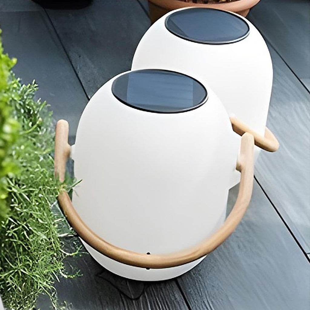 Lampe Lanternes de Table Extérieure Ovale Solaire Étanche