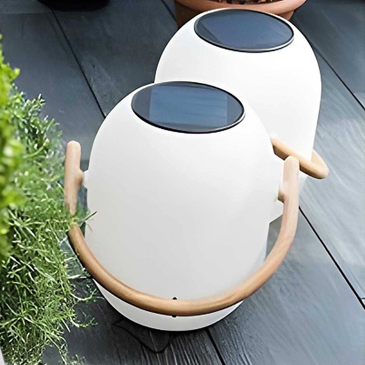 Lampe Lanternes de Table Extérieure Ovale Solaire Étanche