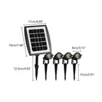 Lumière LED Solaire Spot Étanche Éclairage Paysager