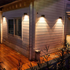 Appliques murales extérieures LED étanches à éclairage haut et bas