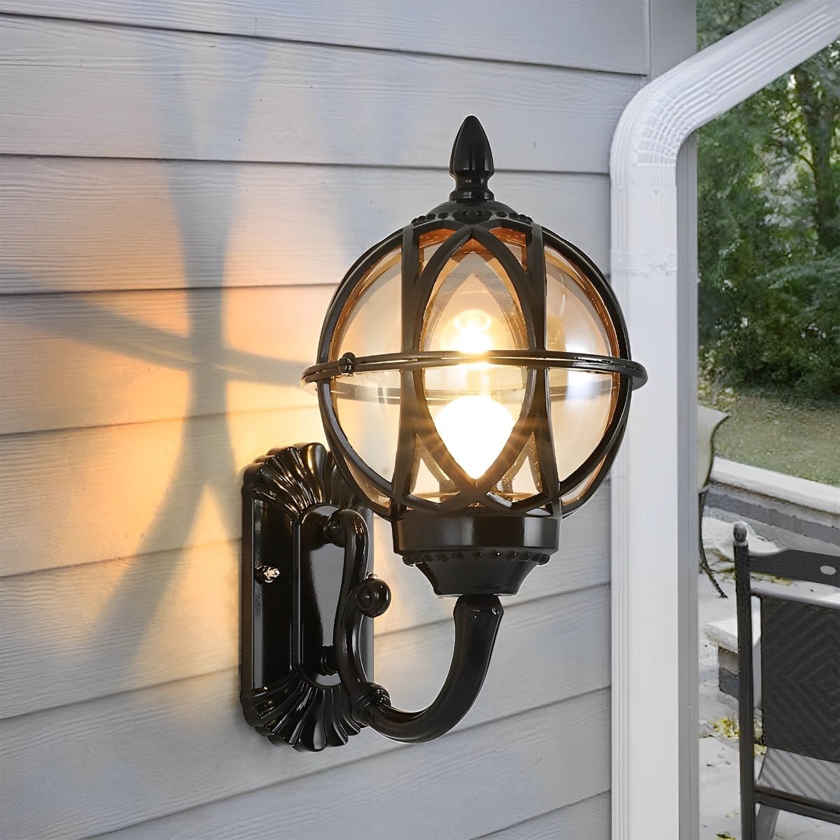 Applique Murale Extérieure Vintage Étanche en Nid d'Oiseau