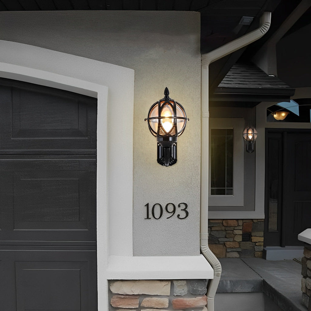 Applique Murale Extérieure Vintage Étanche en Nid d'Oiseau