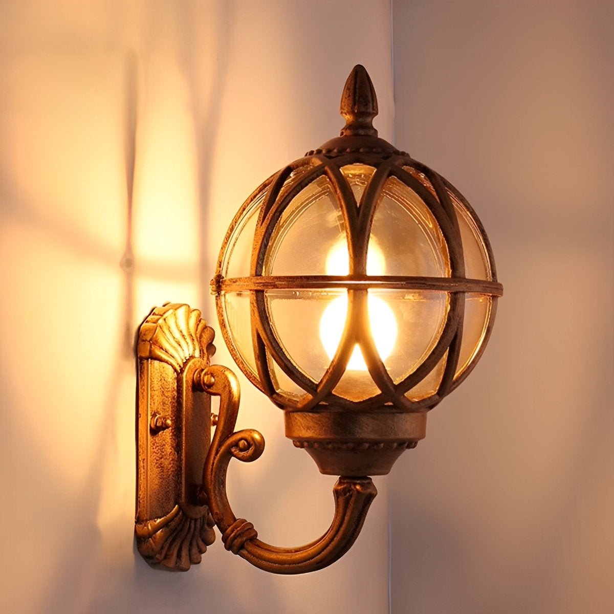 Applique Murale Extérieure Vintage Étanche en Nid d'Oiseau