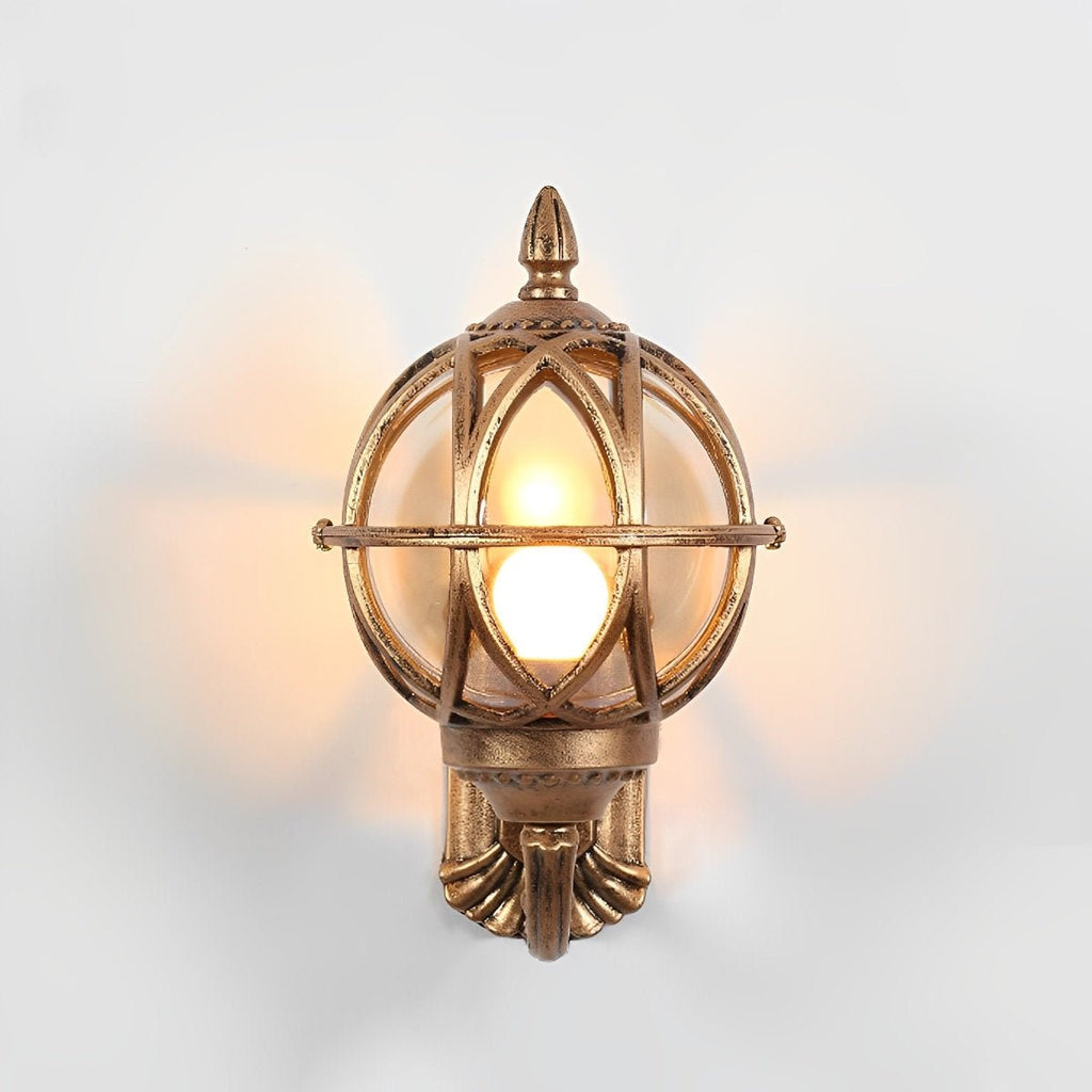 Applique Murale Extérieure Vintage Étanche en Nid d'Oiseau