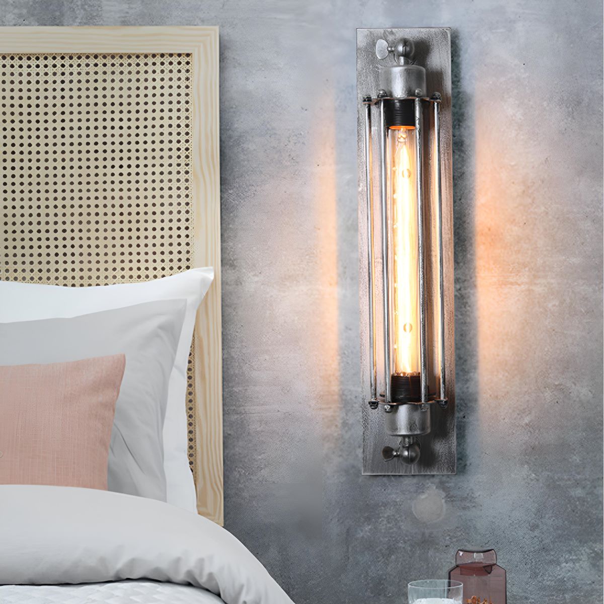 Appliques Murales LED en Fer Artisanal Industriel Vintage