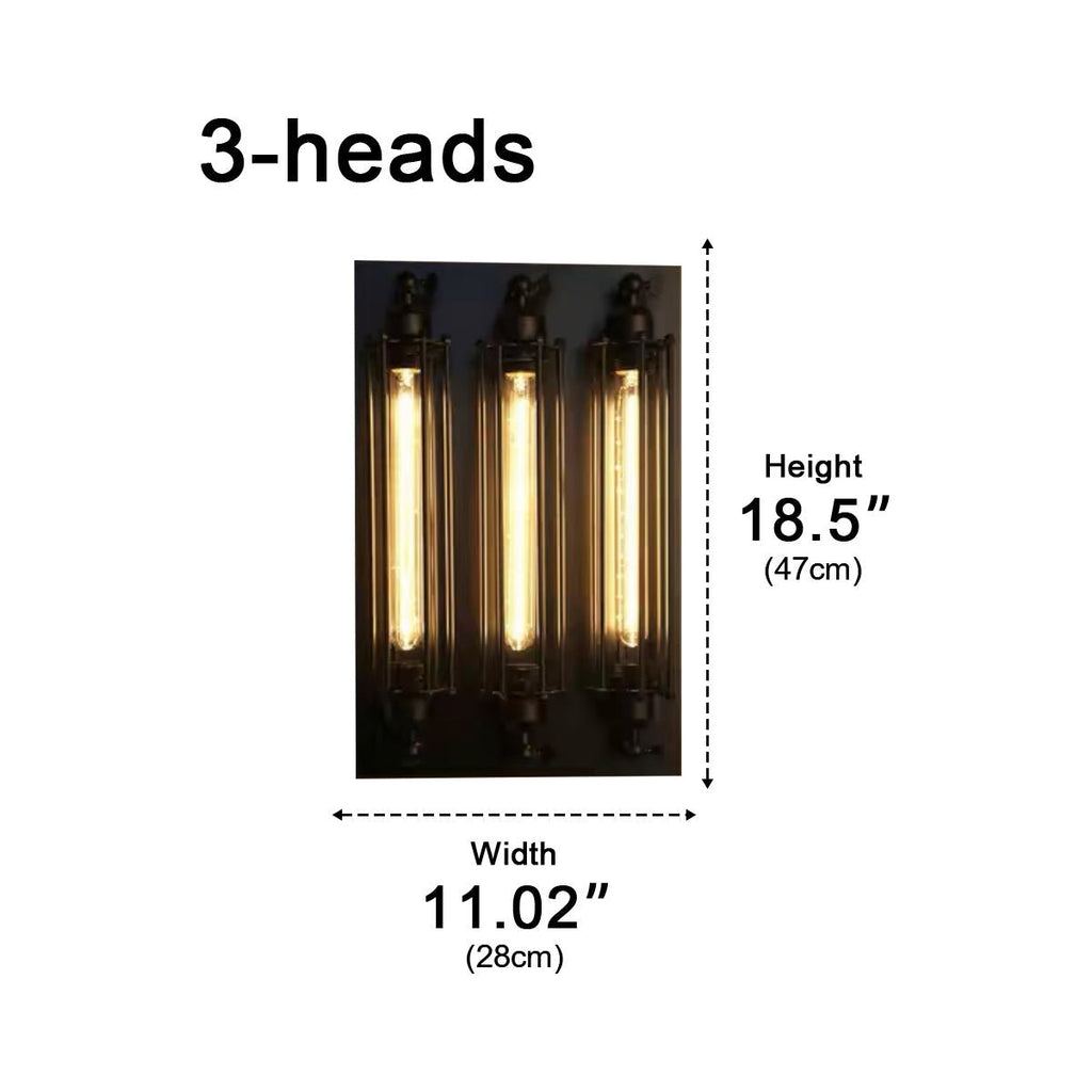 Appliques Murales LED en Fer Artisanal Industriel Vintage