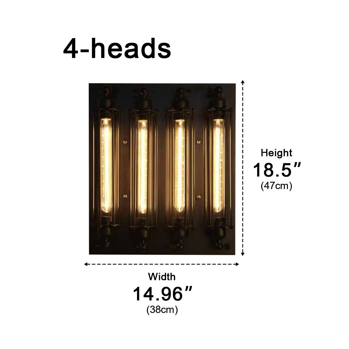 Appliques Murales LED en Fer Artisanal Industriel Vintage