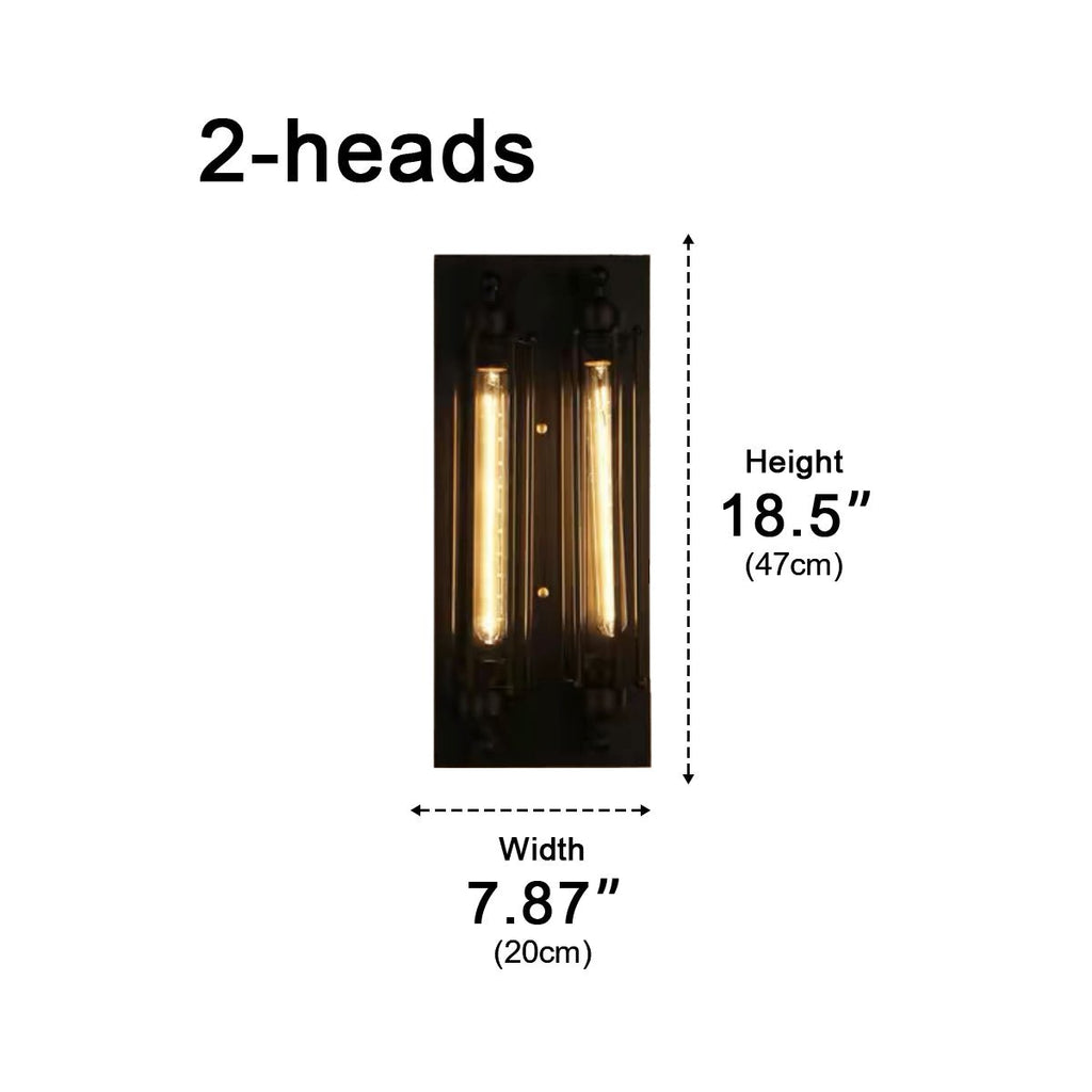 Appliques Murales LED en Fer Artisanal Industriel Vintage