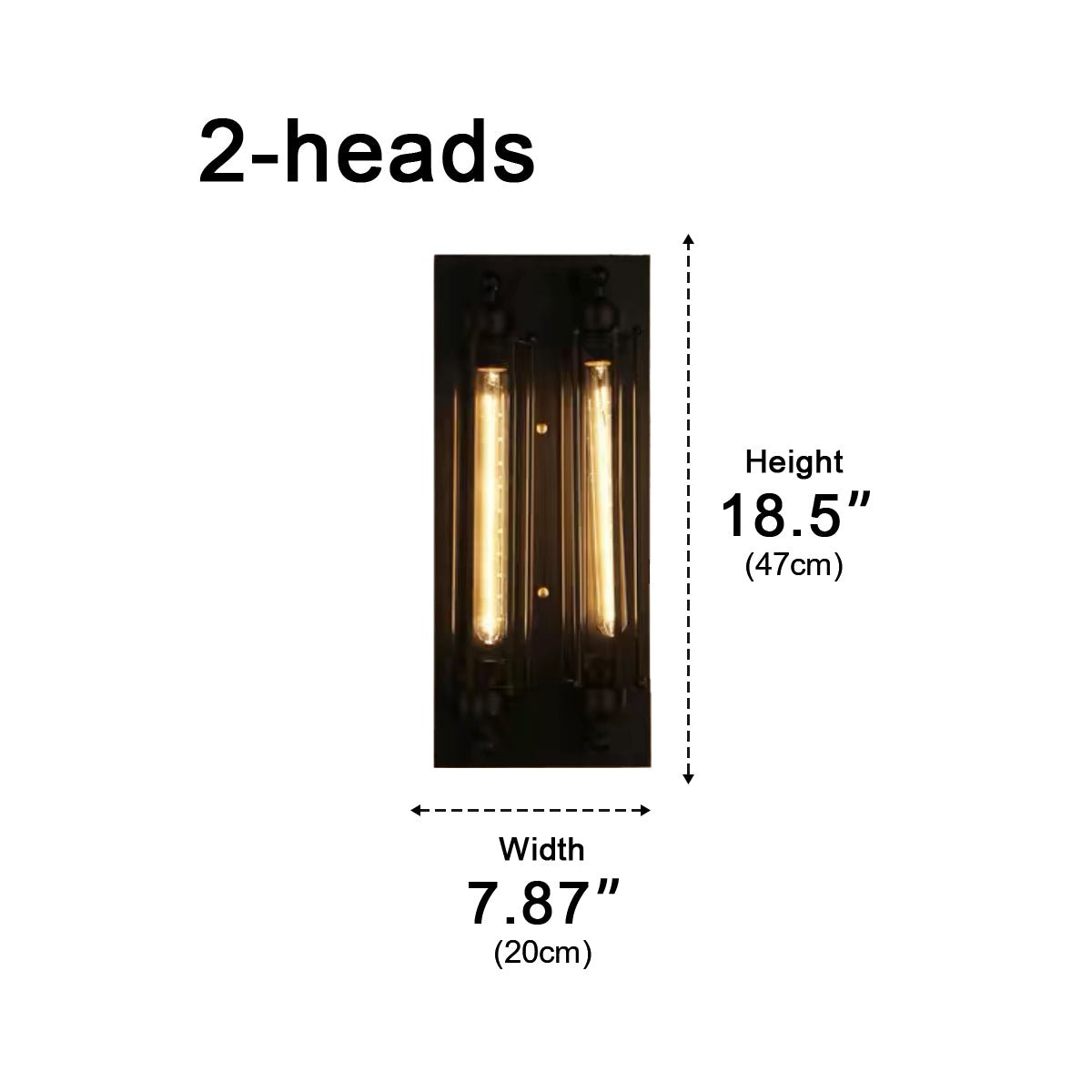 Appliques Murales LED en Fer Artisanal Industriel Vintage