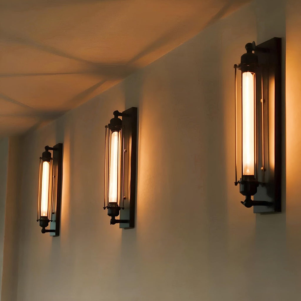 Appliques Murales LED en Fer Artisanal Industriel Vintage