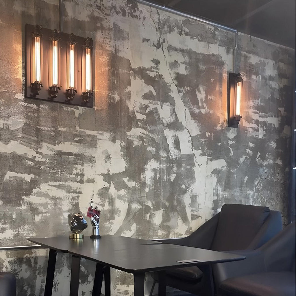 Appliques Murales LED en Fer Artisanal Industriel Vintage
