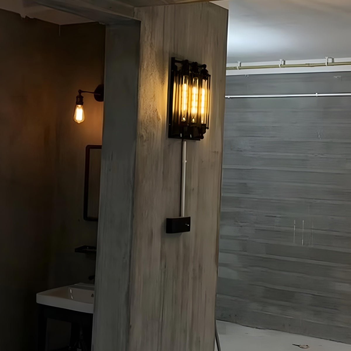 Appliques Murales LED en Fer Artisanal Industriel Vintage