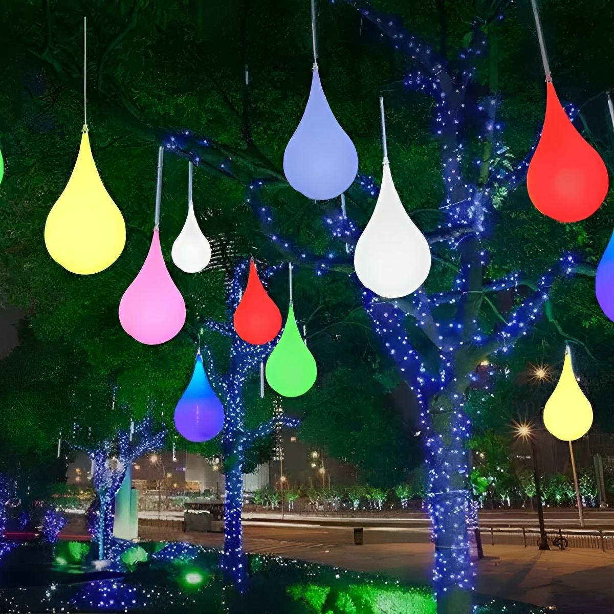 Lumière suspendue extérieure en goutte d'eau étanche